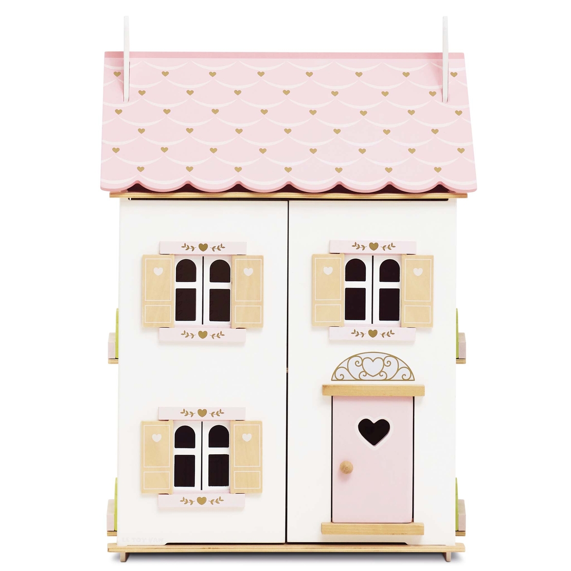Casuta de papusi, Le Toy Van, Rose Hart, din lemn, 65,5 cm