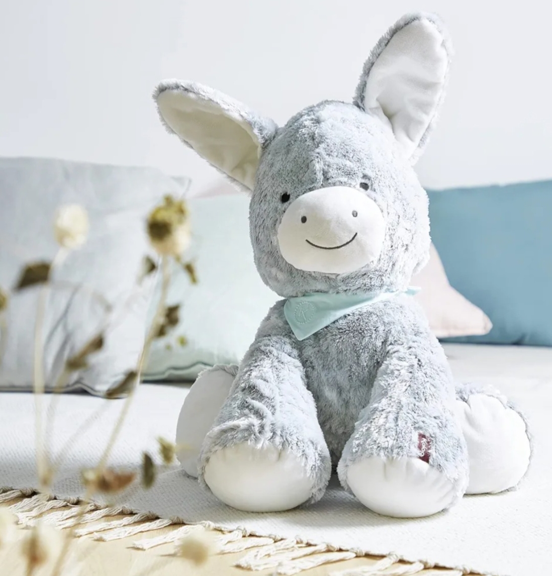 Jucarie de plus Kaloo Magarusul Régliss Maxi, colectia Les Amis, 45 cm, 0 luni+