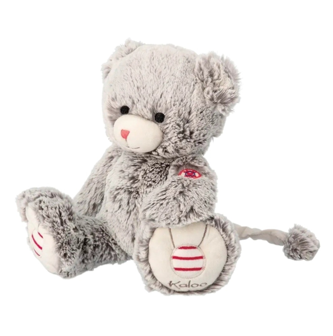 Jucarie de plus muzicala Kaloo K223004, Ursuletul Maé Prestige Grey cu melodie linistitoare, 31 cm, 0 luni+