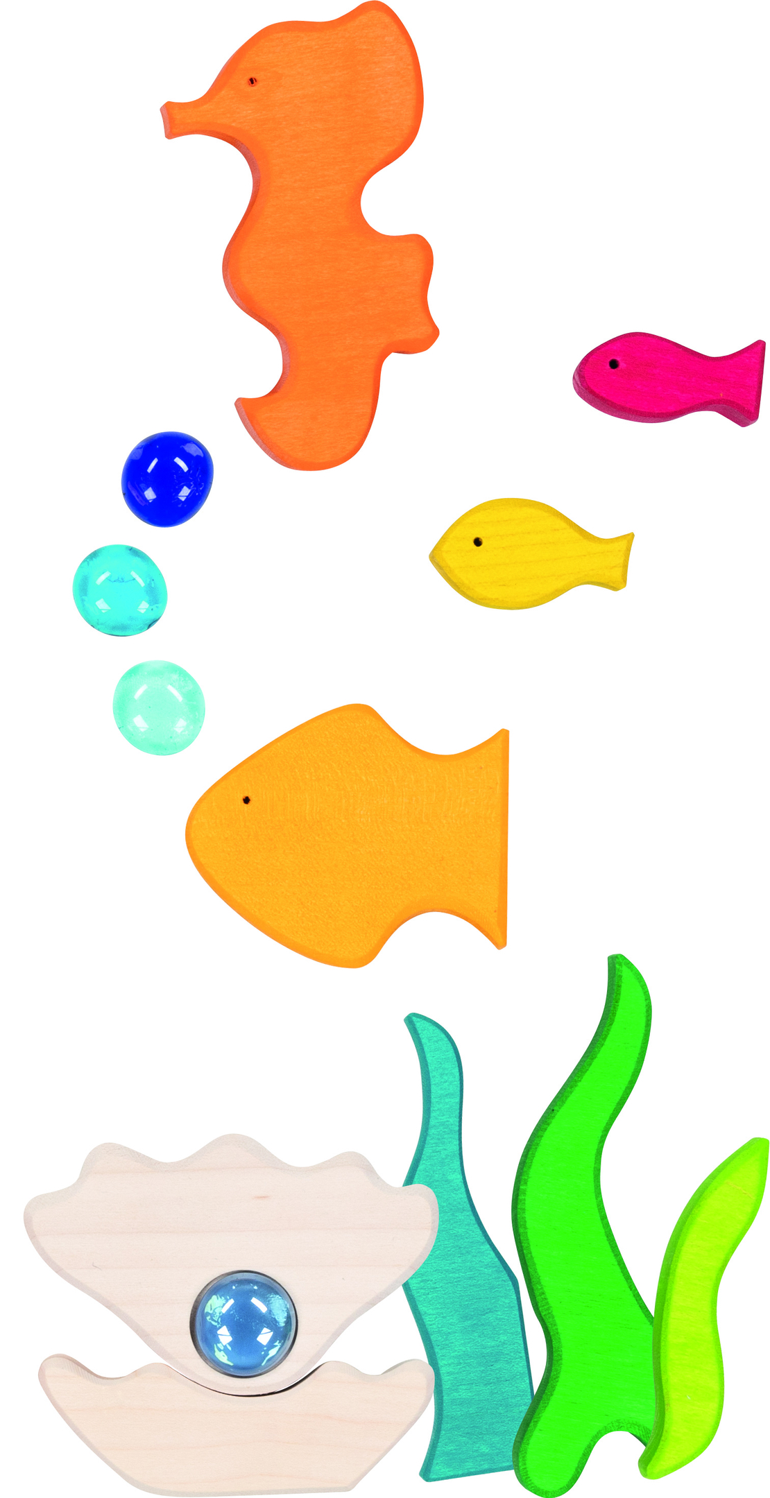 Puzzle din lemn Goki Evolution - Luminile mării, 32 piese