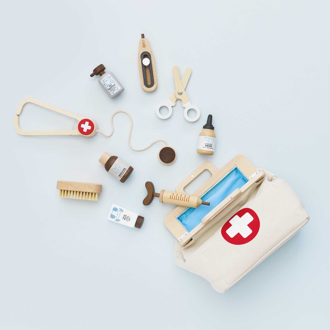 Trusa medic veterinar, Le Toy Van, 10 piese, 3 ani+