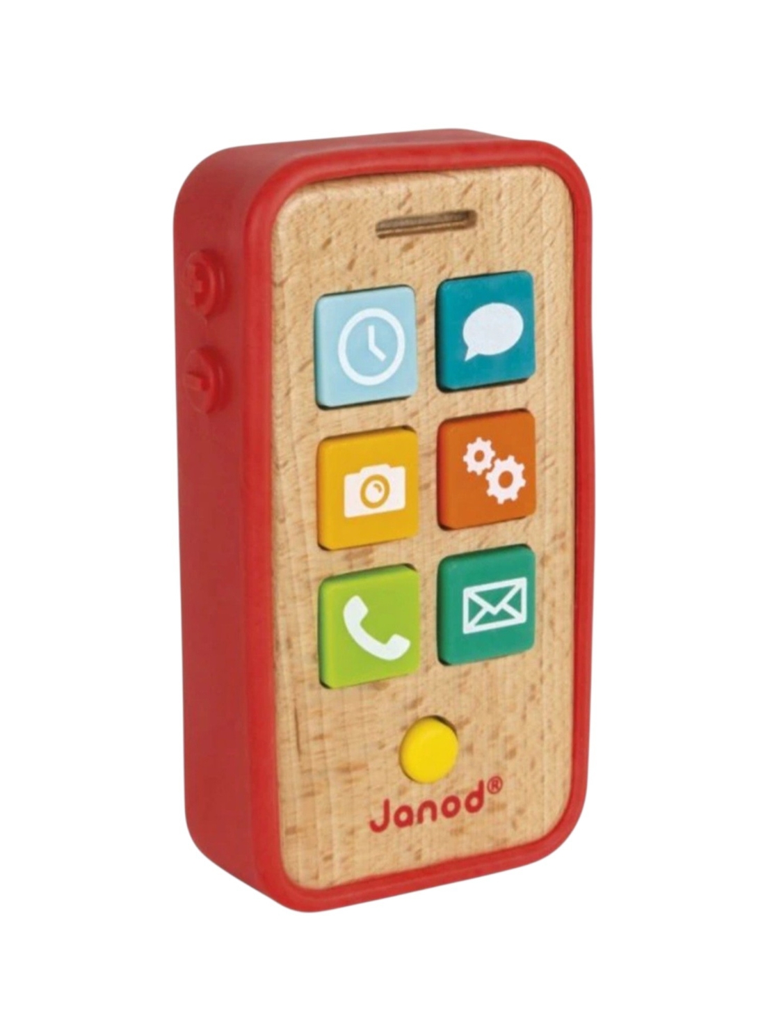 Jucǎrie, Telefon mobil Janod din lemn cu sunete, 18 luni
