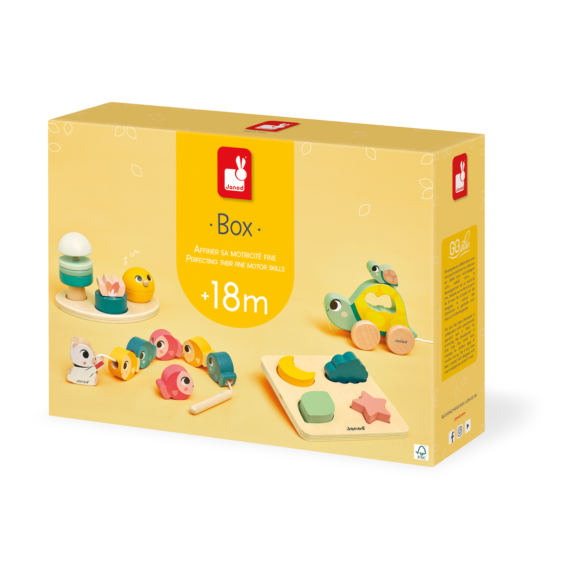 Set de 4 jucarii pentru bebelusi, Janod, 18 luni+