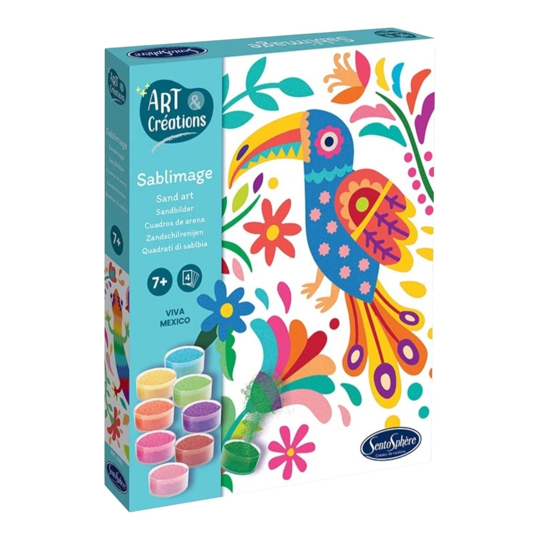 Kit Creativ cu Nisip Colorat, Sentosphere Sablimage  - Viva Mexico