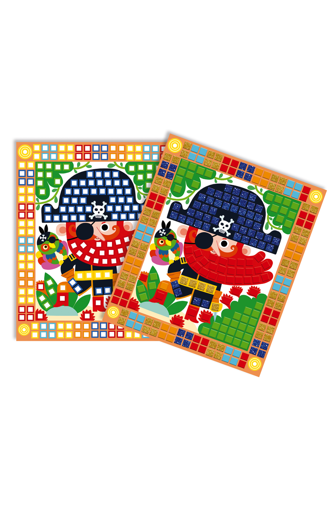 Set educativ, Janod, Pirati, mozaic, 3 carduri