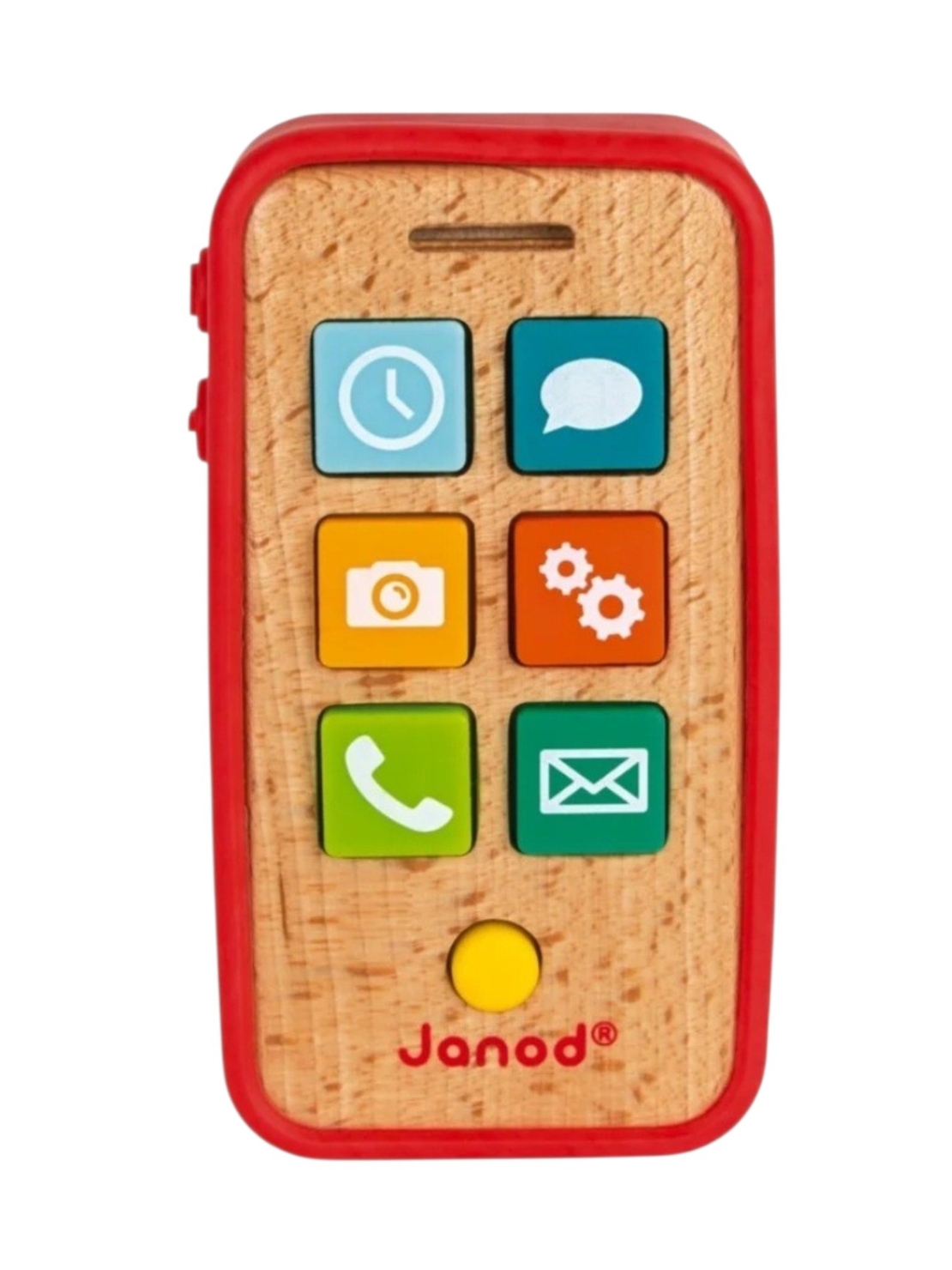 Jucǎrie, Telefon mobil Janod din lemn cu sunete, 18 luni