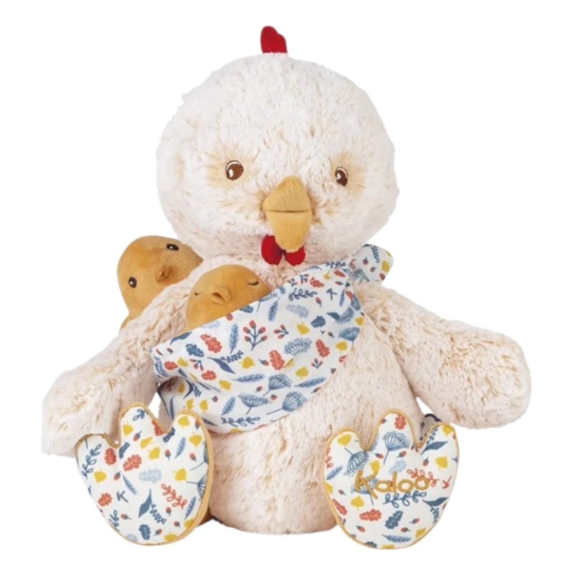Jucarie de plus Kaloo, Cocosul Paul cu pui in marsupiu din muselina, colectia Linoo, 33 cm, 0 luni+