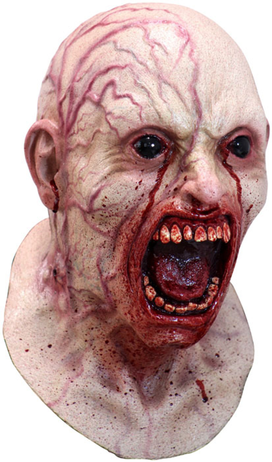 Mască Premium din Latex Infected Zombie, cu Vene și Sânge – Mărime Universală Adulți