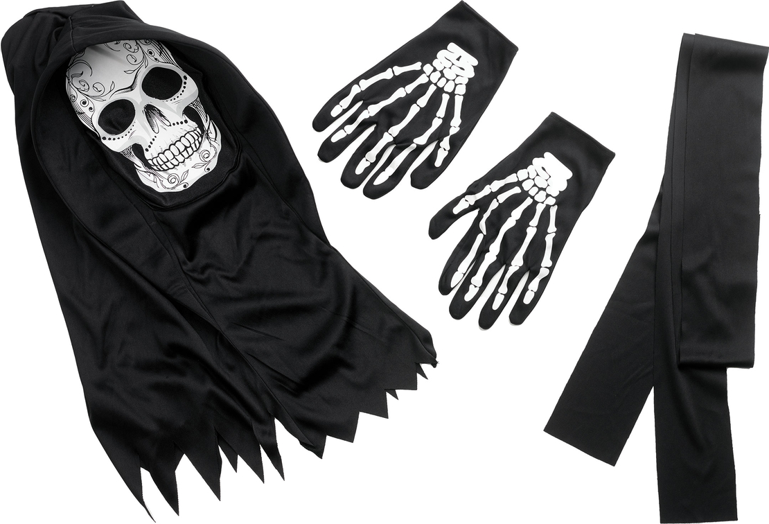 Costum Halloween Adulți, The Day of the Dead Reaper Costume, Mărime Universală
