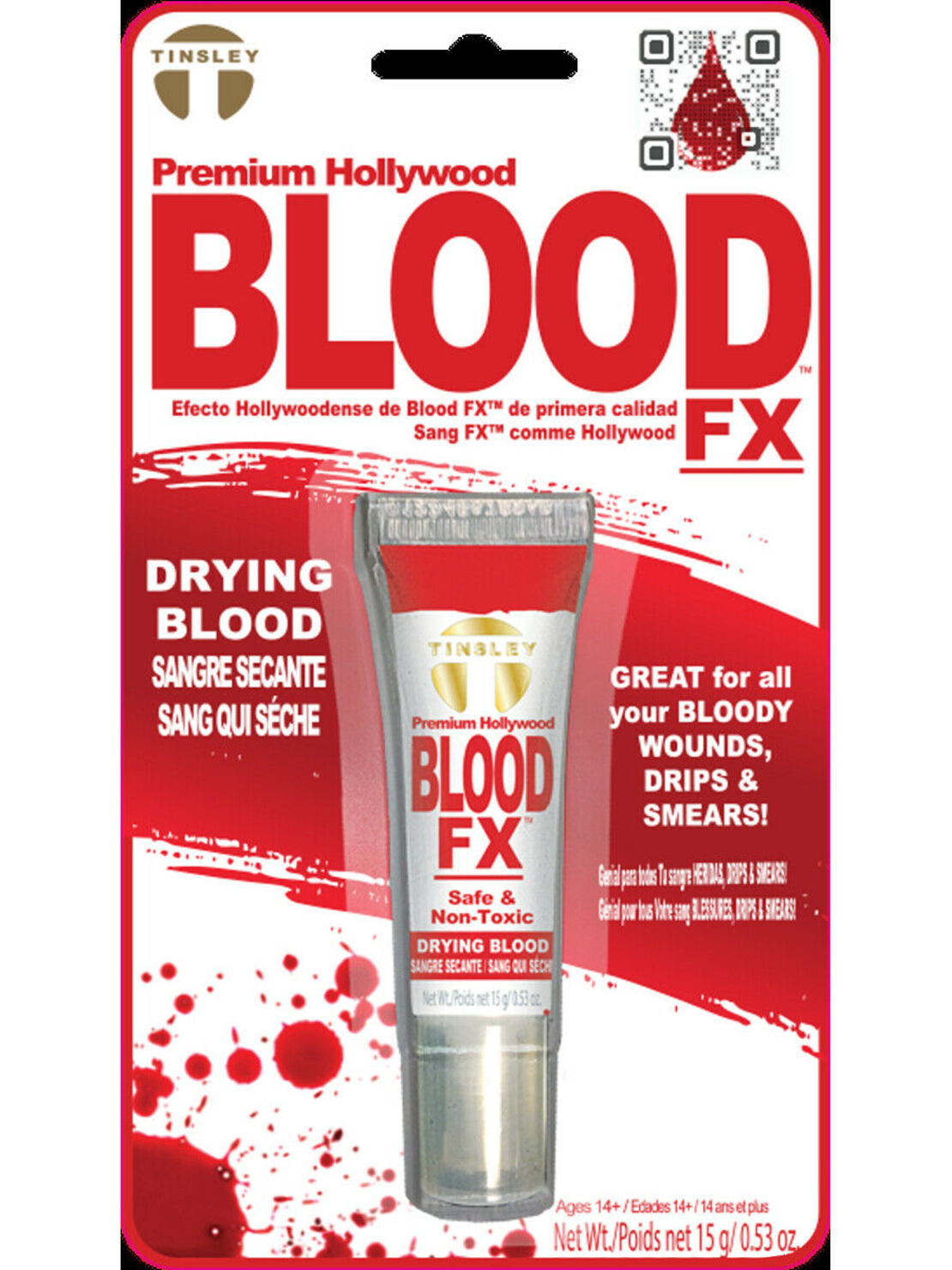 Sânge Fals Opgedroogd (Drying Blood) Partychimp / Tinsley Premium Hollywood Blood FX.