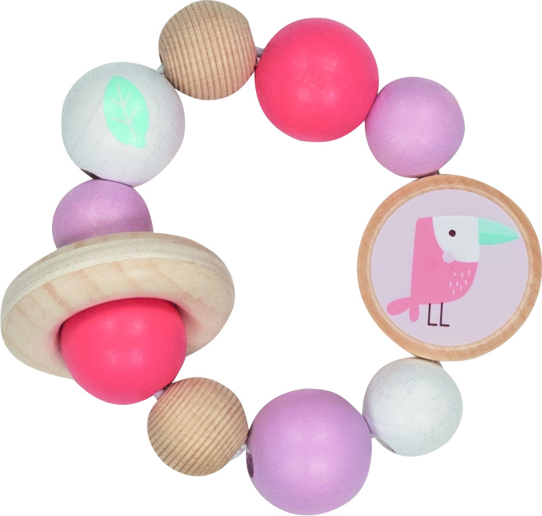 Inel tactil elastic din lemn,Puffin Atlantic,Goki