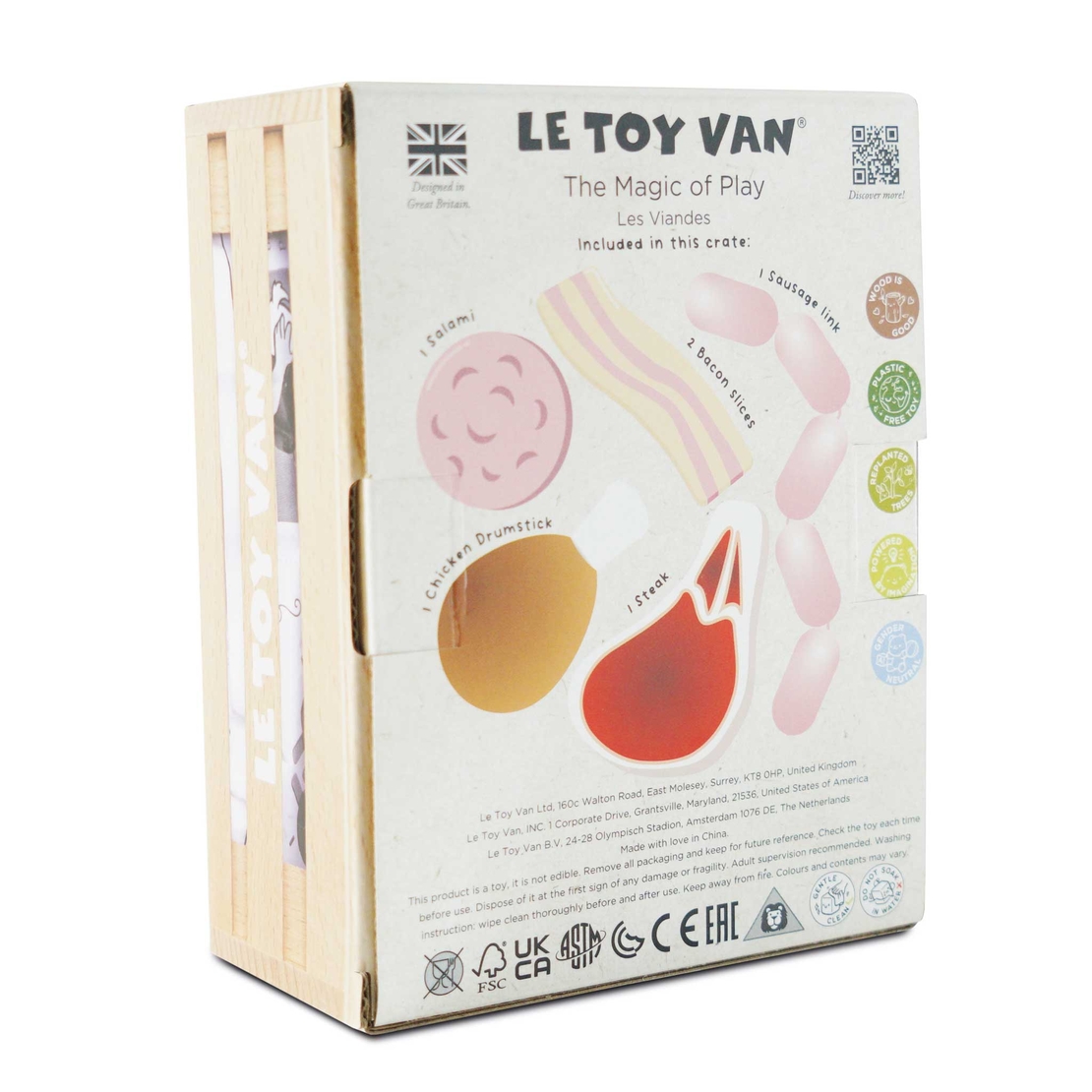 Ladita cu produse din carne, Le Toy Van, din lemn, 2 ani+