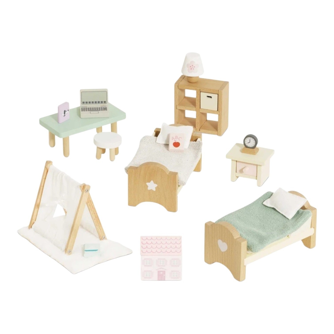 Set Mobilier din Lemn Daisylane pentru Camera Copiilor Căsuțe de Păpuși Le Toy Van