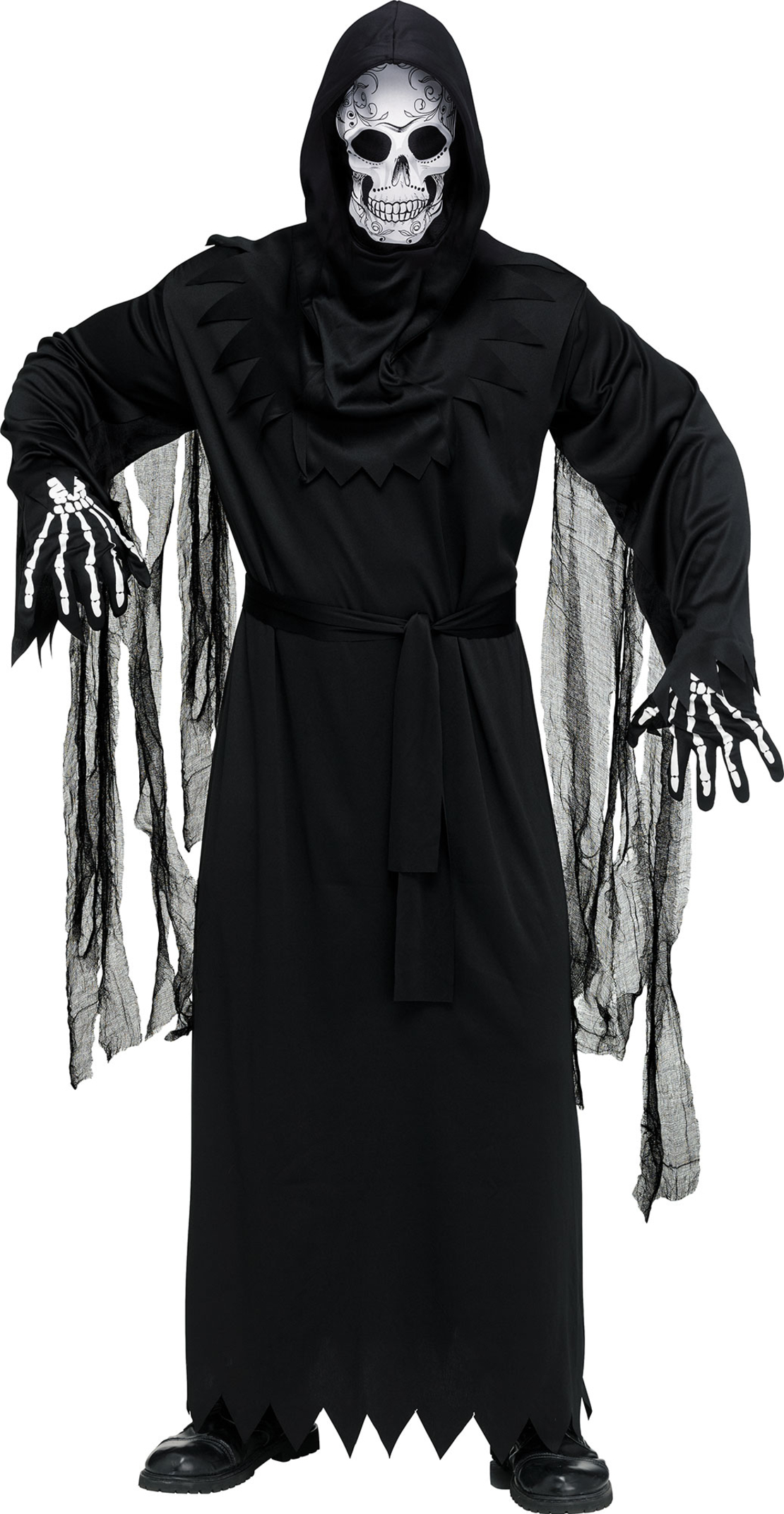Costum Halloween Adulți, The Day of the Dead Reaper Costume, Mărime Universală