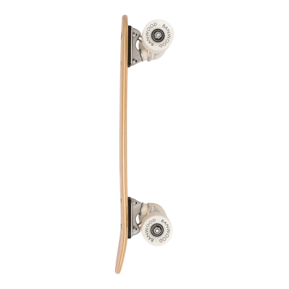 Skateboard din lemn pentru copii Banwood, model Mini Cruiser Retro, cu roti moi si rulmenti ABEC-7, Rosu, 3 ani+