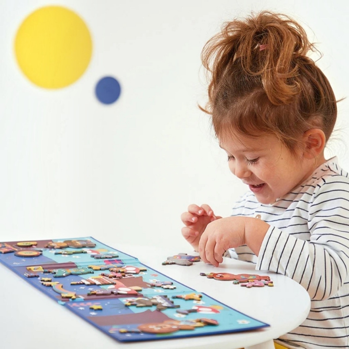 Joc magnetic Magnéti'stories Petrecerea animalelor Janod, 3-8 ani