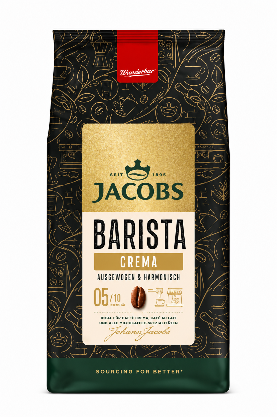9. Cafea boabe Jacobs BARISTA CREMA 1 kg