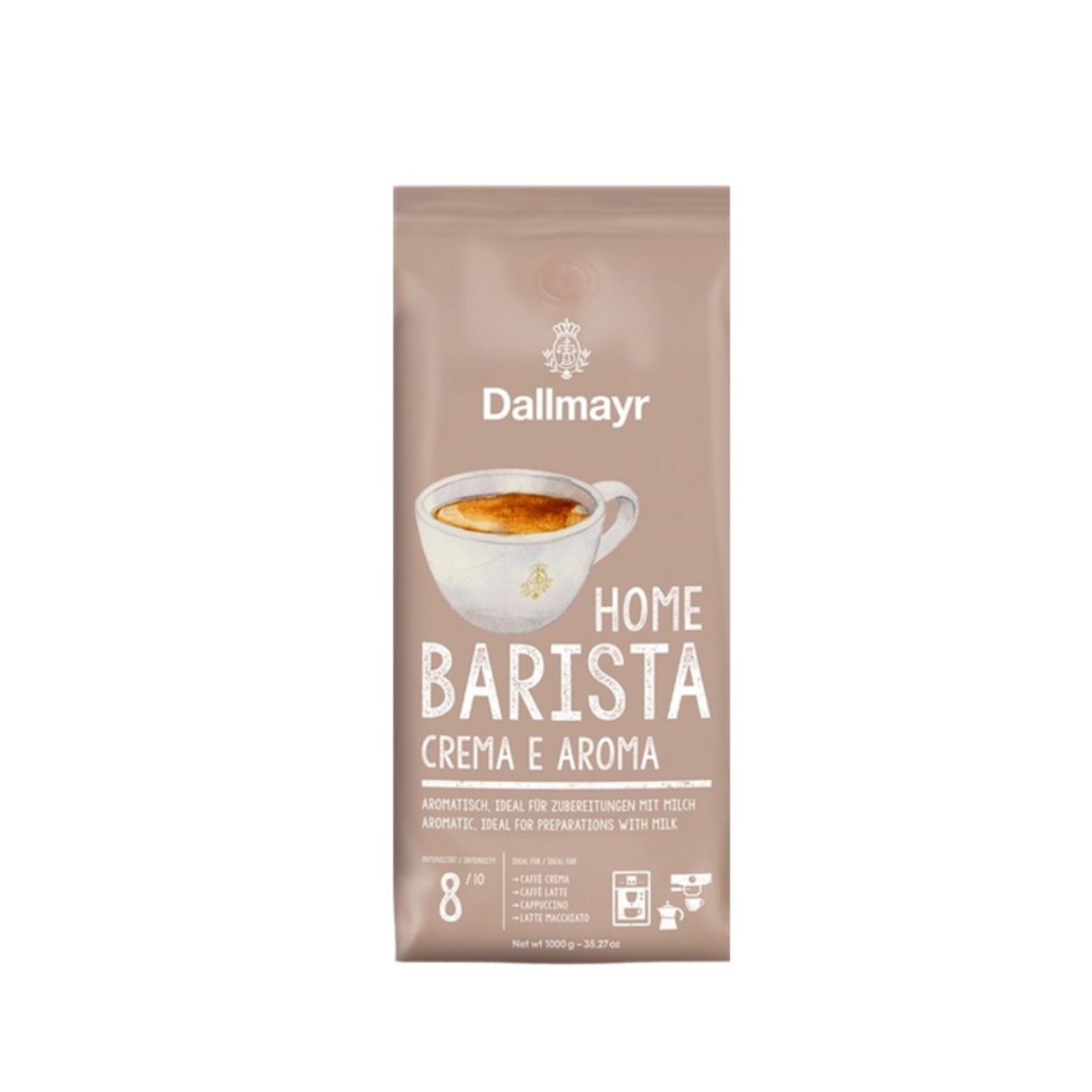 2. Cafea boabe Dallmayr Home Barista Crema e Aroma 1 KG