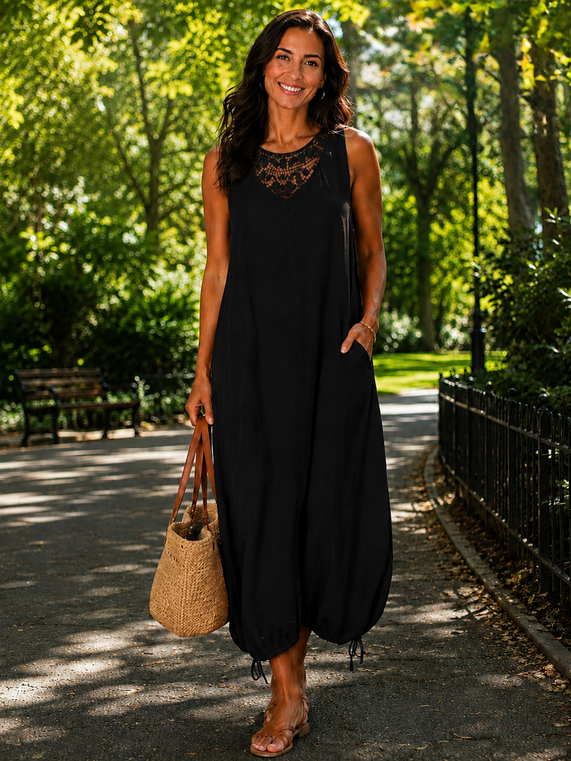 Rochie lejera din bumbac, stil italian