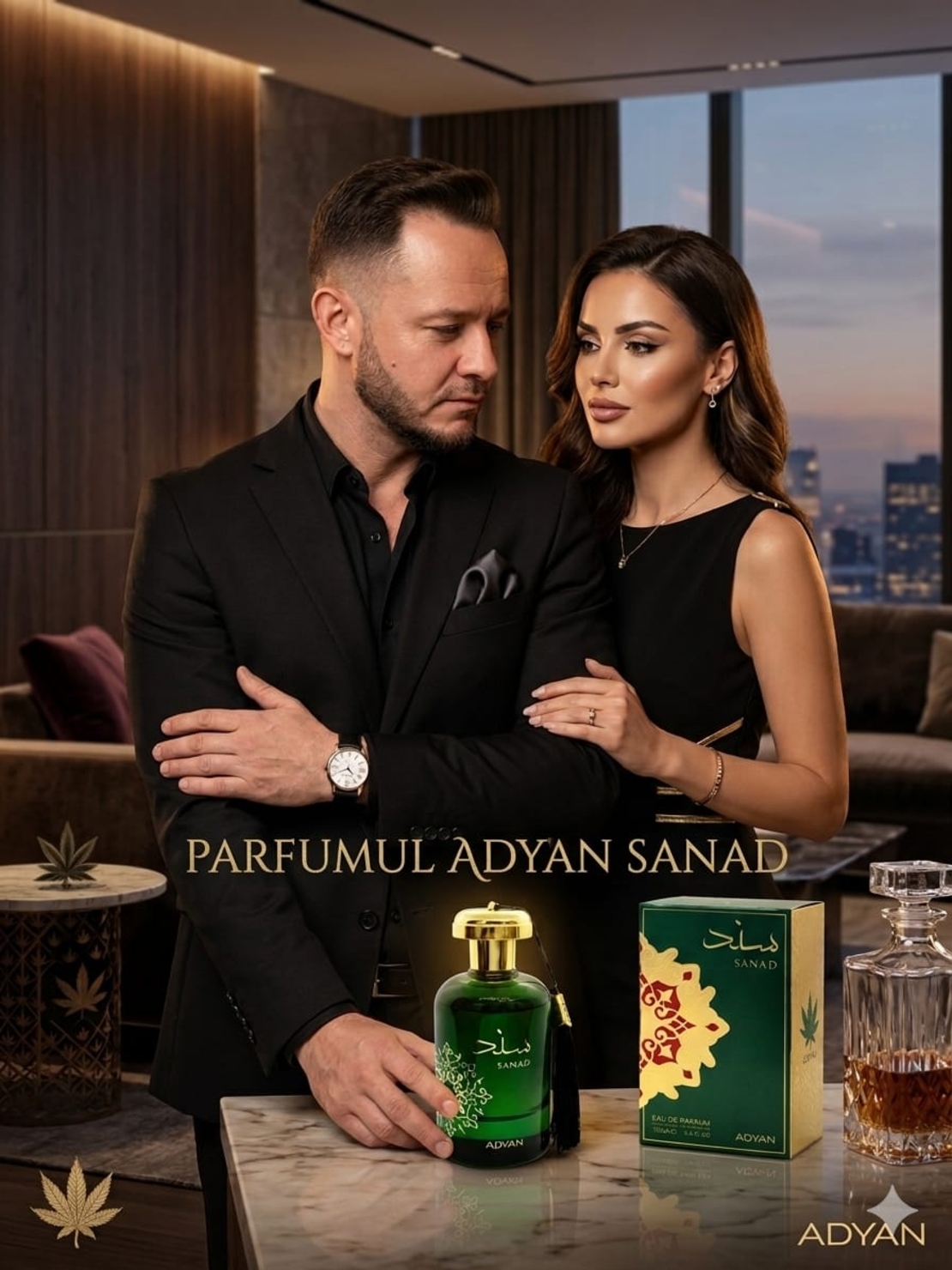 Parfum Unisex Adyan Sanad – Eau de Parfum, 100ml Esența Rafinamentului și a Seducției Absolute