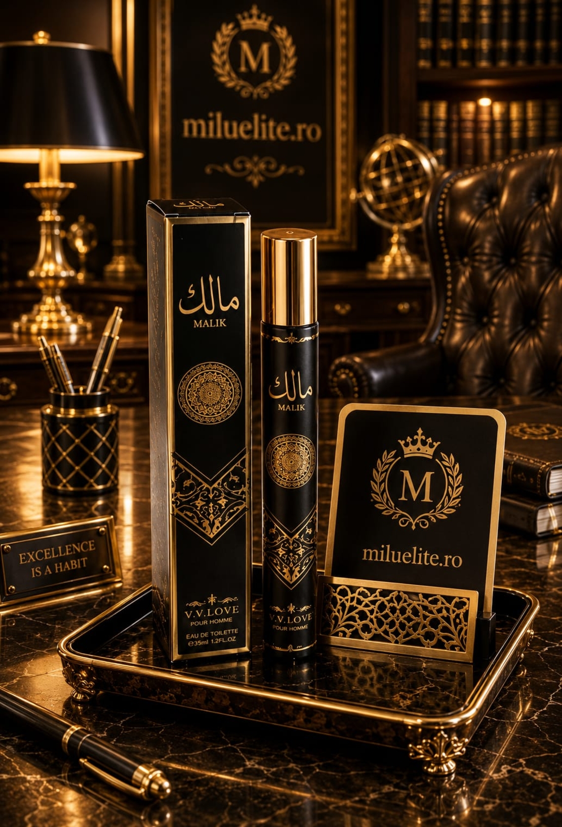 Parfum Tip Creion  Malik Pour Homme, 35 ml – Eleganță și Distincție Arabă