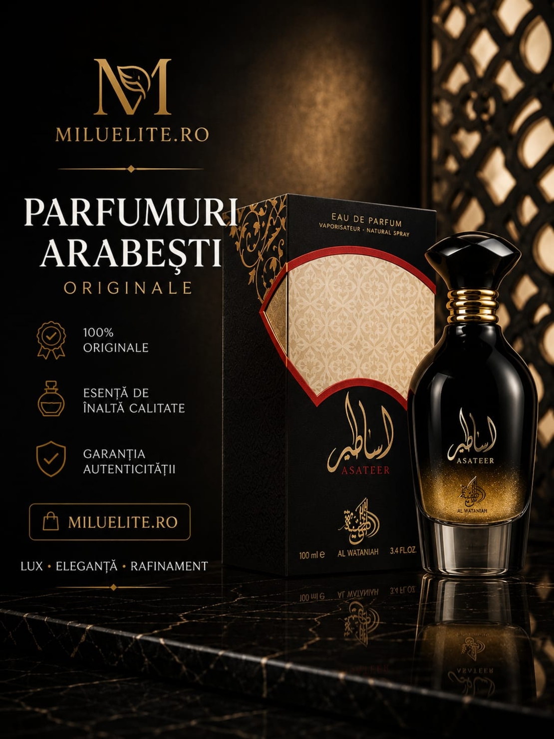 Al Wataniah Asateer Eau de Parfum 100 ml – Parfum Arabesc Original Unisex