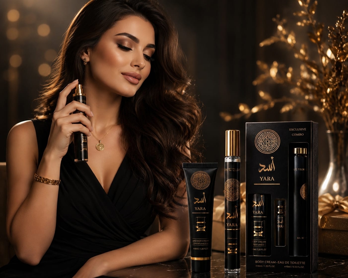 YARA Exclusive Combo – Ritual de Răsfăț Oriental | Parfum + Body Cream + Shower Cream | Eleganță care rămâne în memorie