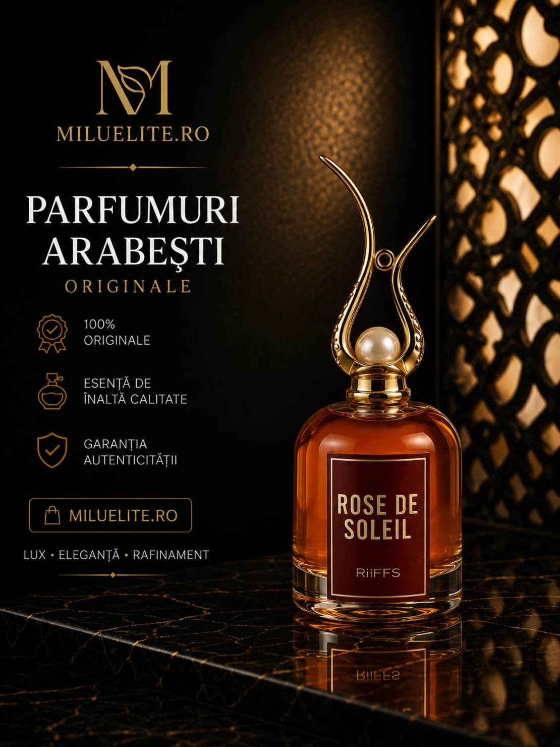 Rose de Soleil by Riiffs – Parfum Arabesc | Eleganță și Rafinament