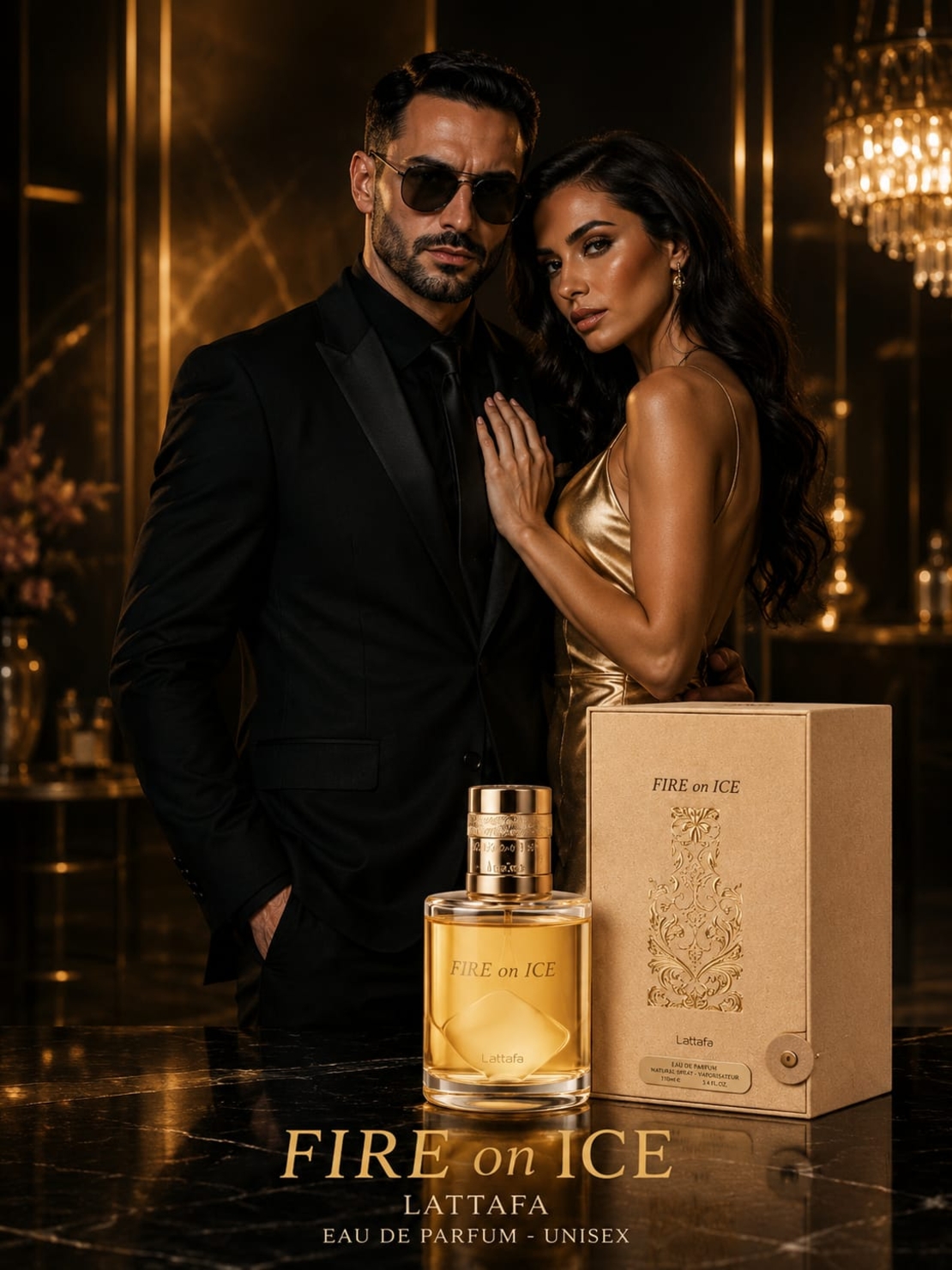 Fire on Ice Lattafa | Parfumul Unisex al Eleganței Absolute