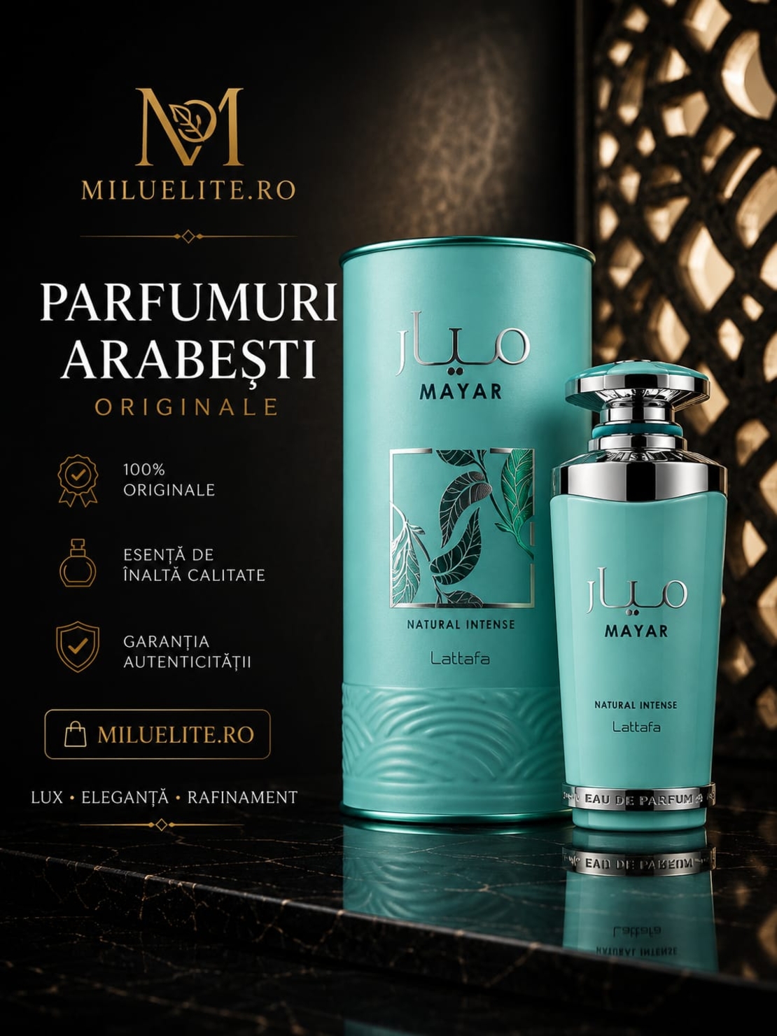 Lattafa Mayar Natural Intense Eau de Parfum – Parfum Arabesc Original pentru Femei | 100 ml