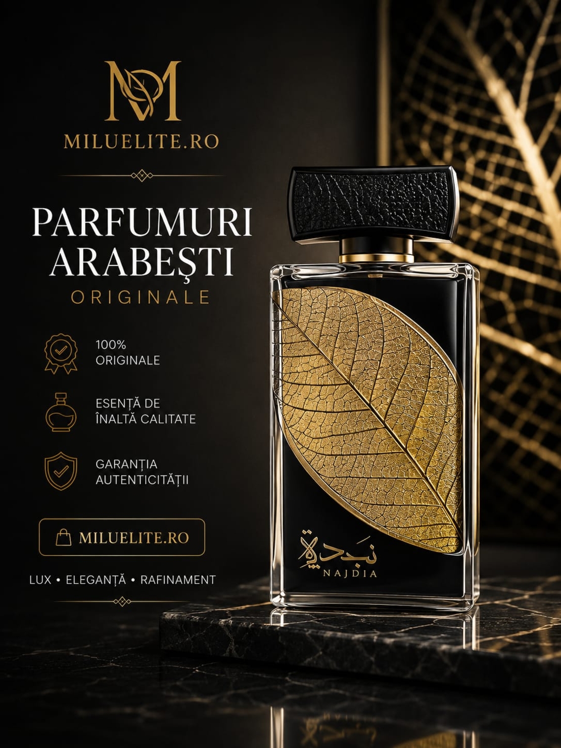 Lattafa Najdia – Parfum Arabesc Original pentru Bărbați 100 ml | Fresh, Lemnos & Persistent