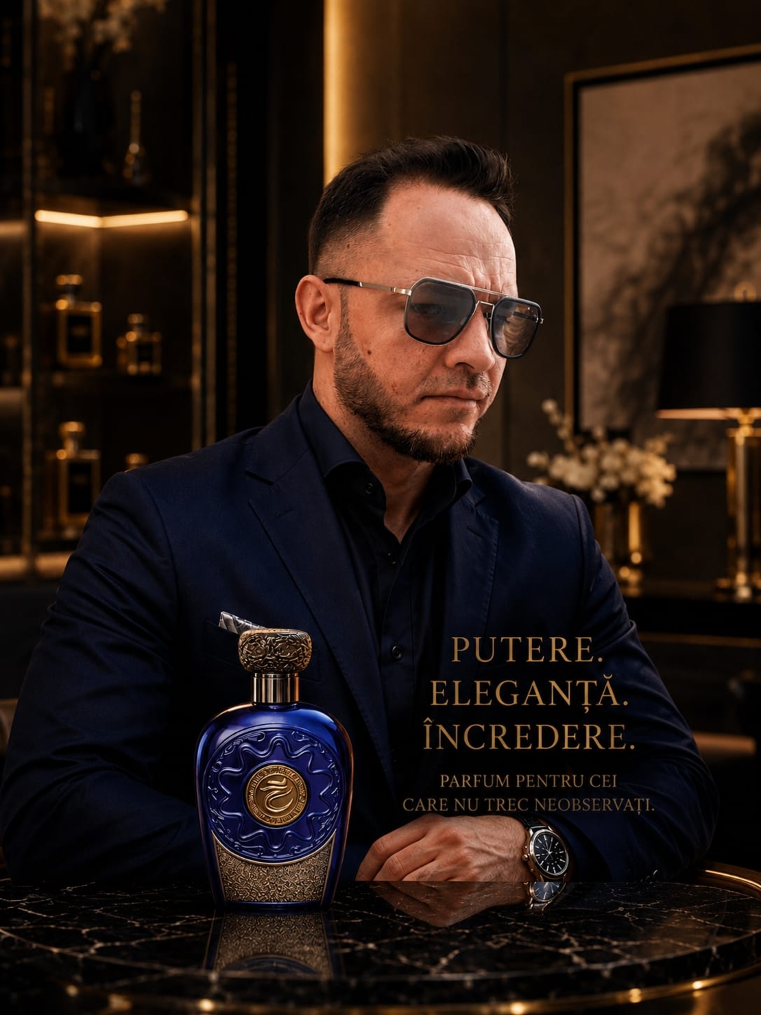 Parfum Bărbătesc Lattafa Opulent Blue Oud Elixir – Eau de Parfum, 100ml Putere. Eleganță. Încredere. Parfumul celor care nu trec neobservați.