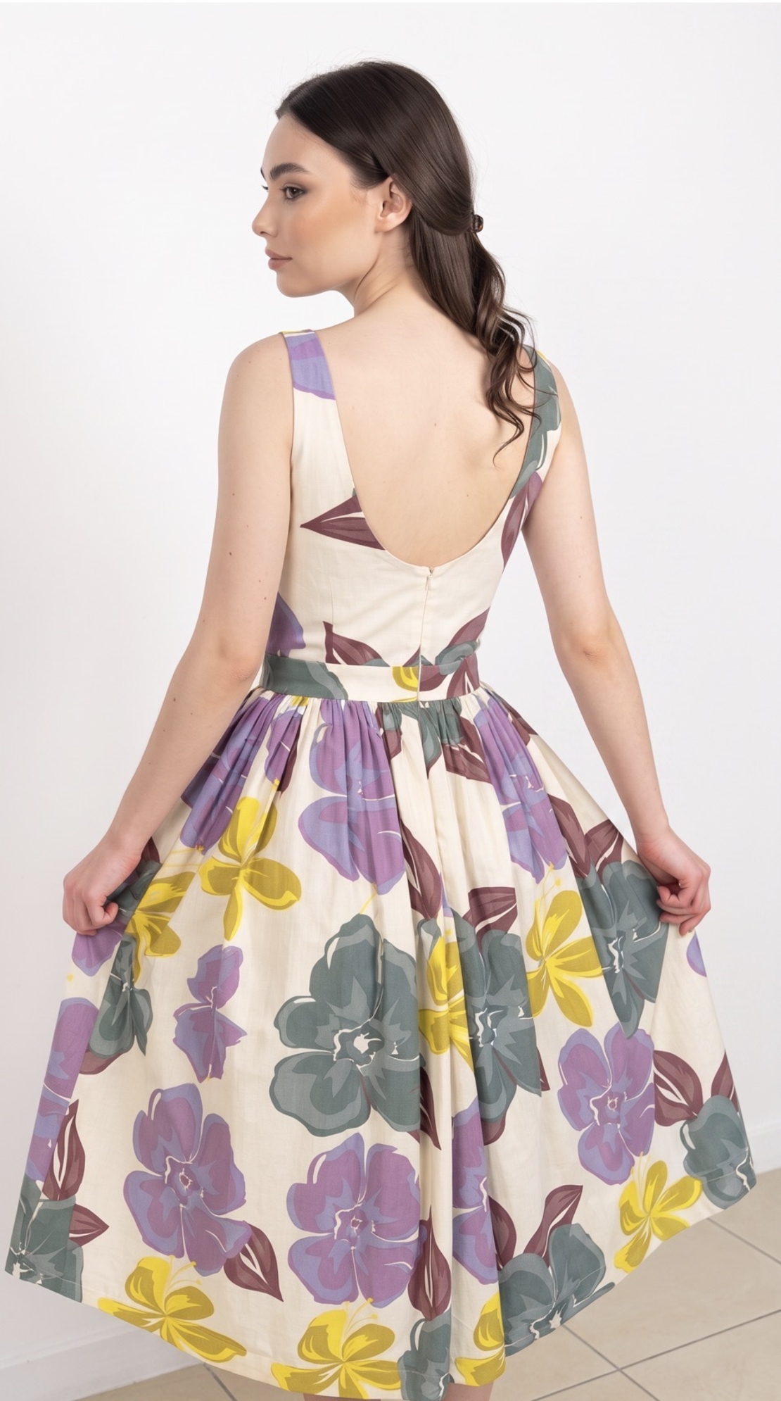 Rochie din in natural June