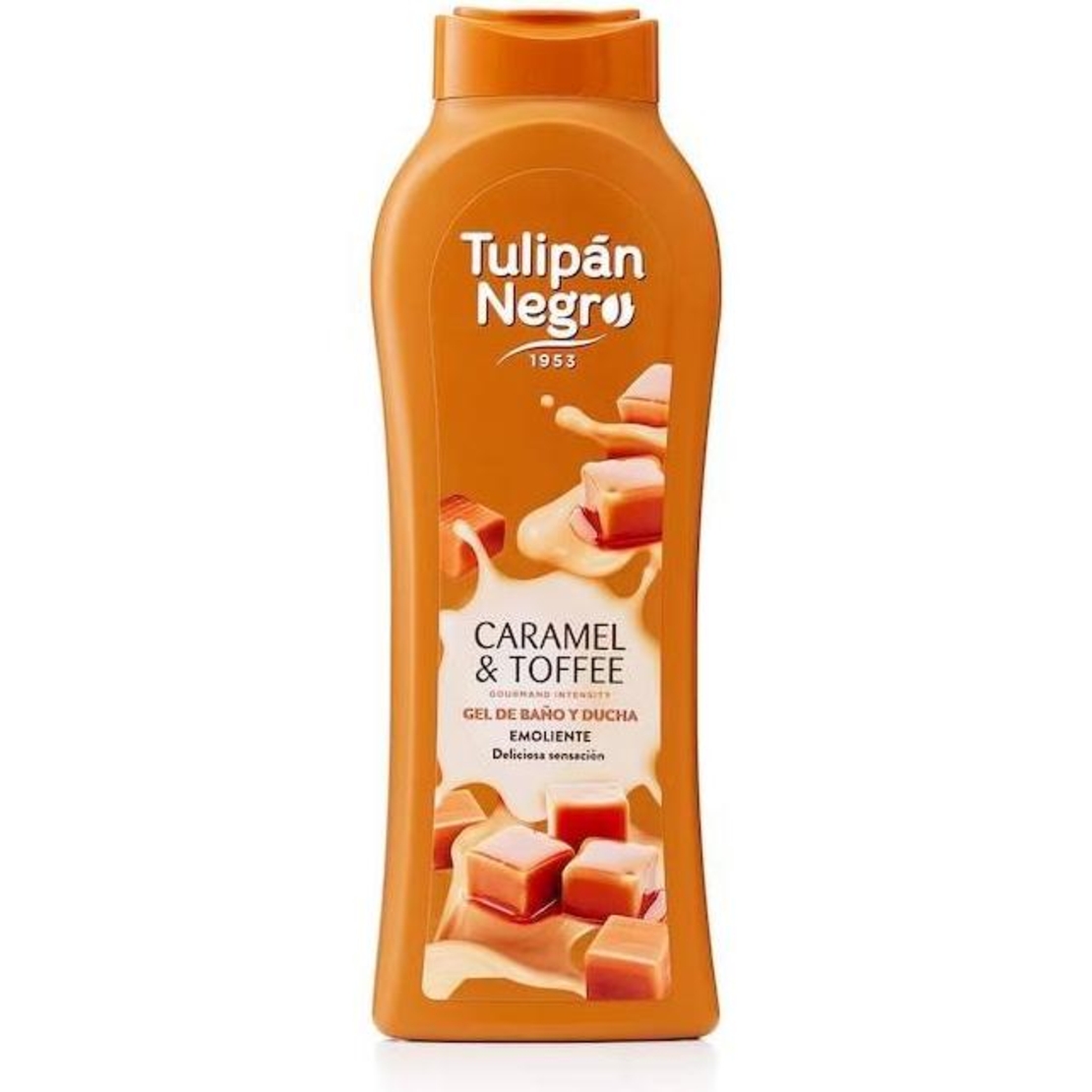 Gel de Duș Tulipán Negro Caramel & Toffee, Efect Emolient, 650ml