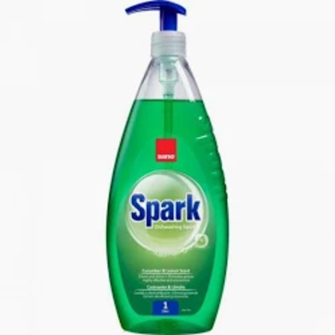 Detergent de Vase Sano Spark Cucumber & Lemon, cu Pompiță, 700ml
