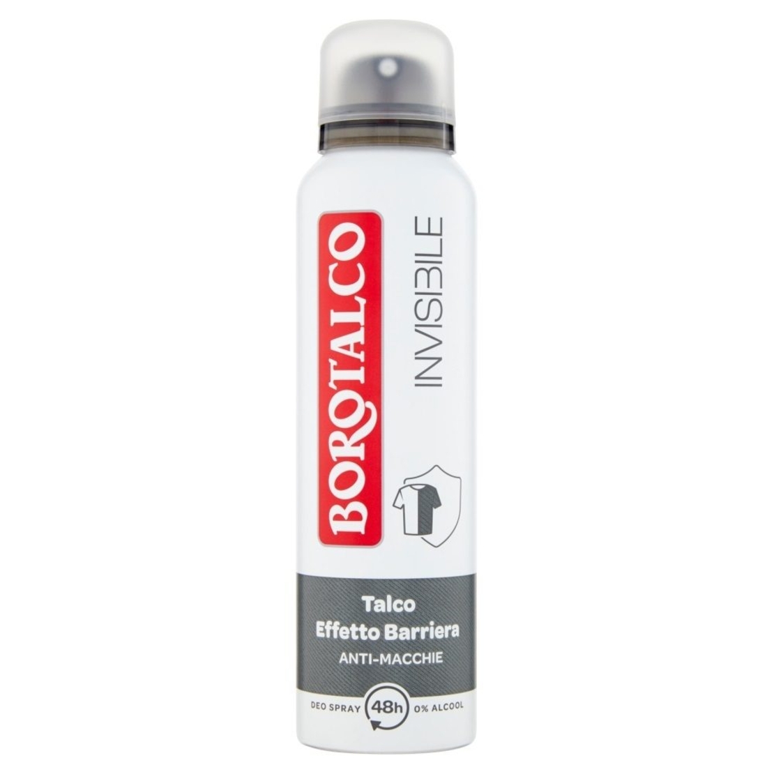 Deodorant Spray Antiperspirant Borotalco Invisible Original Anti-Stains Dry, 150ml