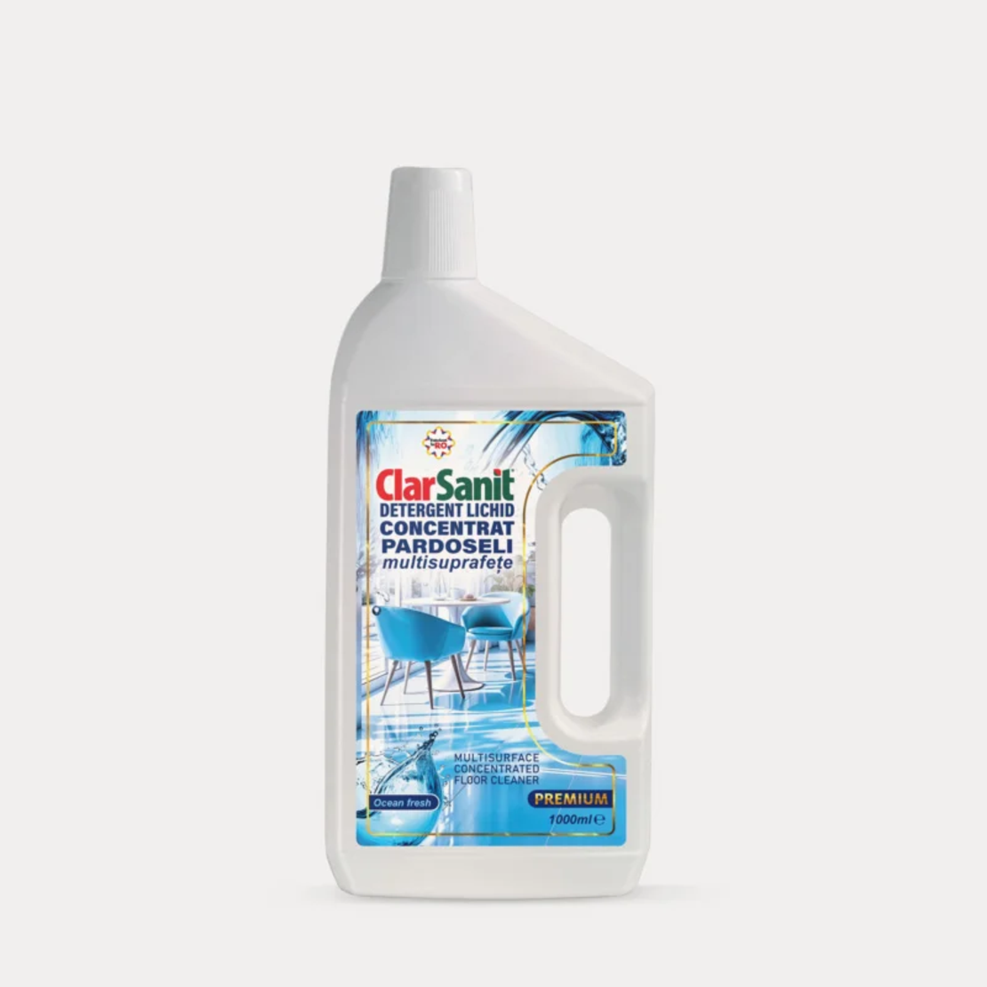 ClarSanit Detergent Lichid Concentrat Pardoseli Ocean Fresh Premium 1000ml