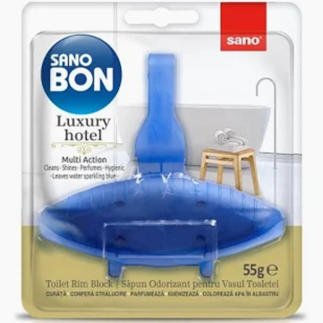 Săpun Odorizant pentru Vasul Toaletei Sano Bon Multi Action Luxury Hotel, 55g
