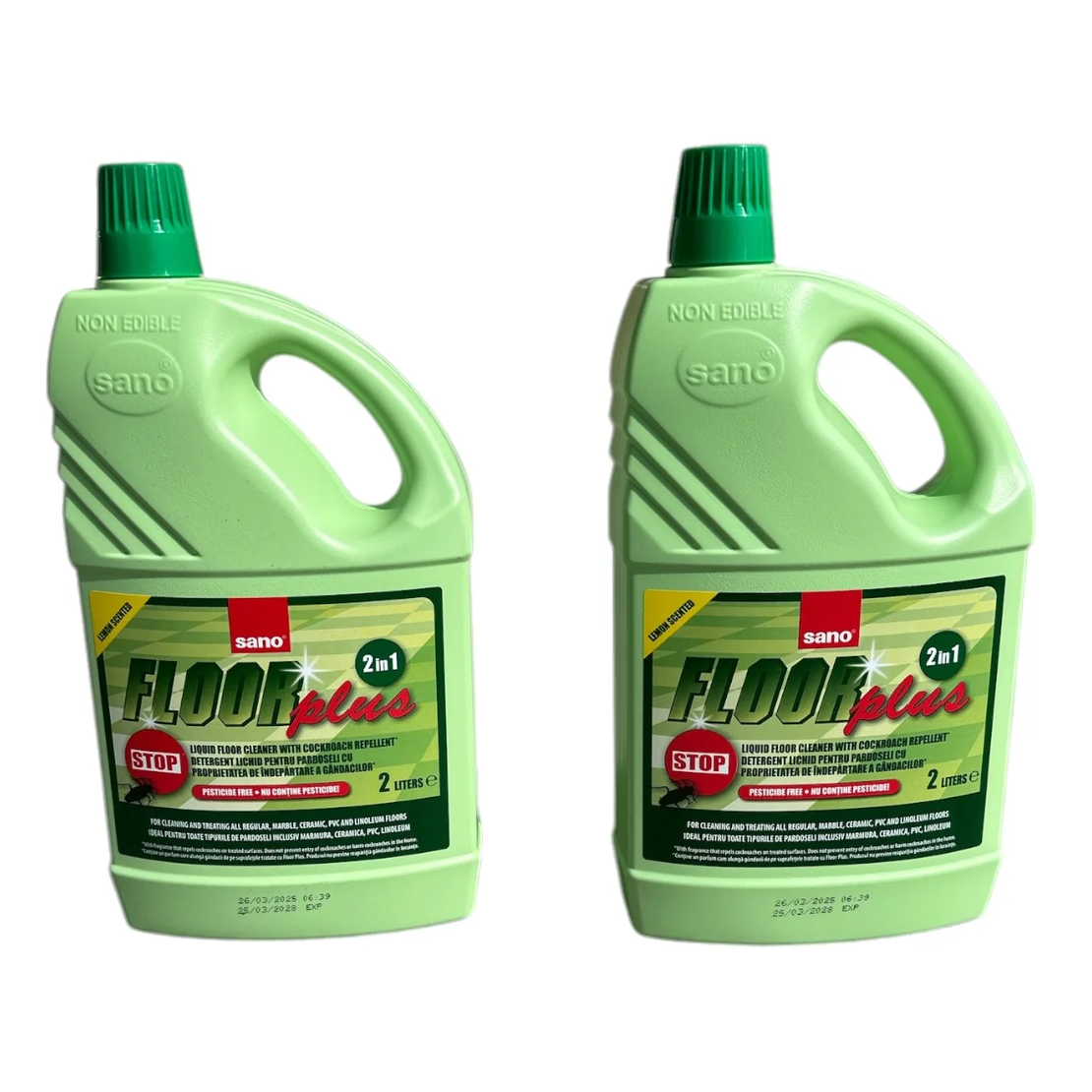Sano Floor Plus Detergent Pardoseli 2 în 1 cu Insecticid 2L