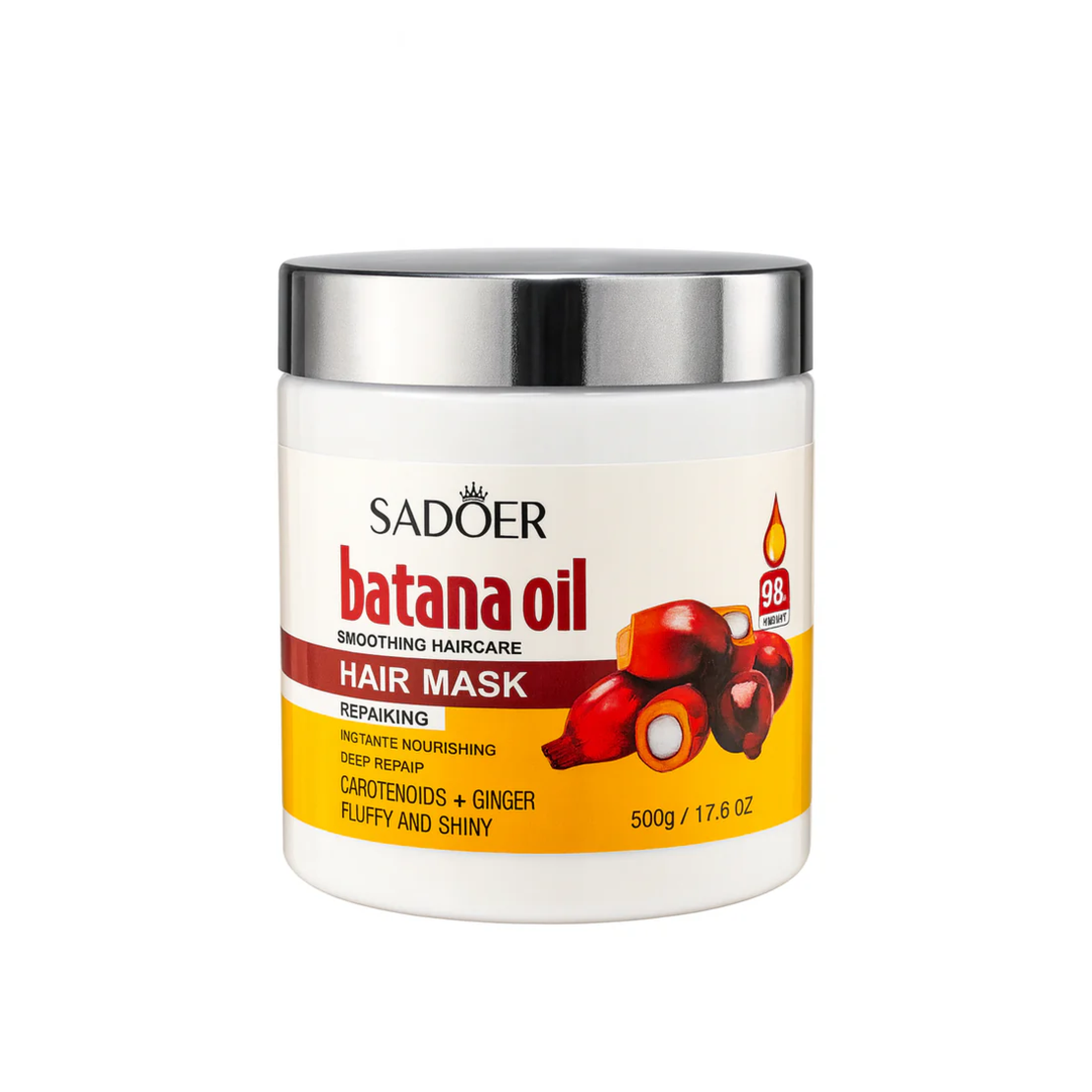 Mască Reparatoare pentru Păr Sadoer Batana Oil Smoothing Haircare Mask, 500g
