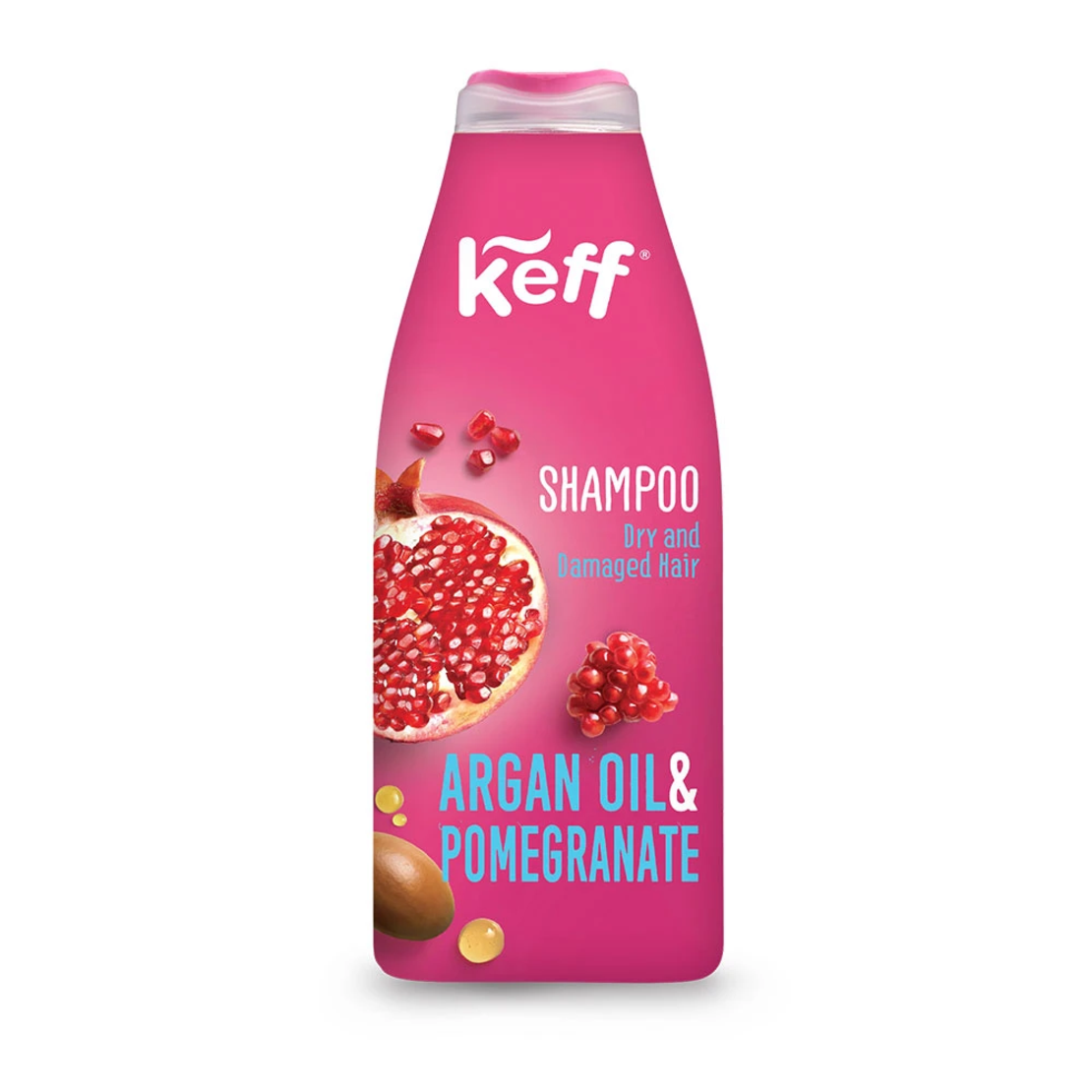 Sampon de Par Keff Shampoo Argan Oil & Pomegranate, 500ml