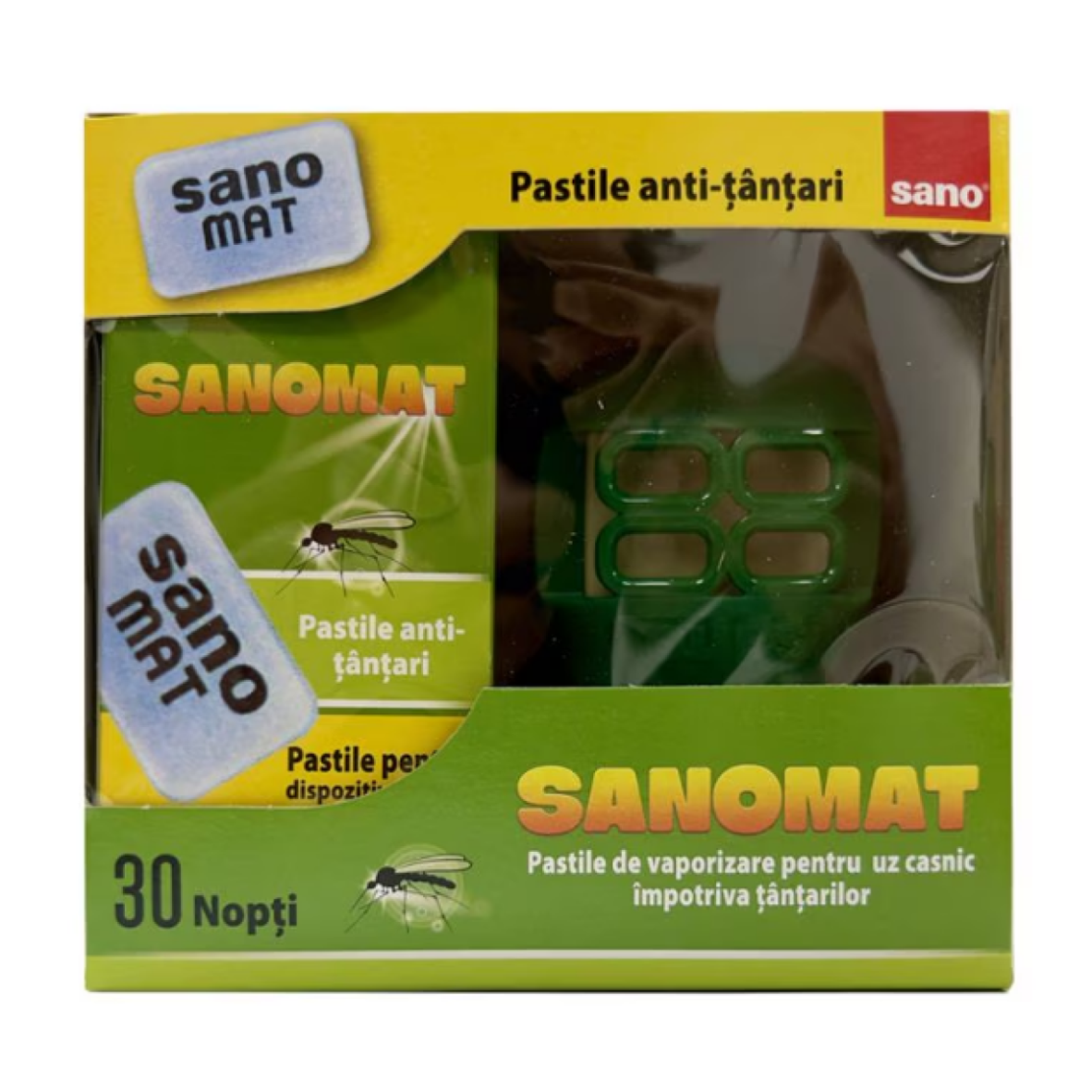 Aparat anti-tantari electric cu pastile Sano Sanomat, 30 nopti