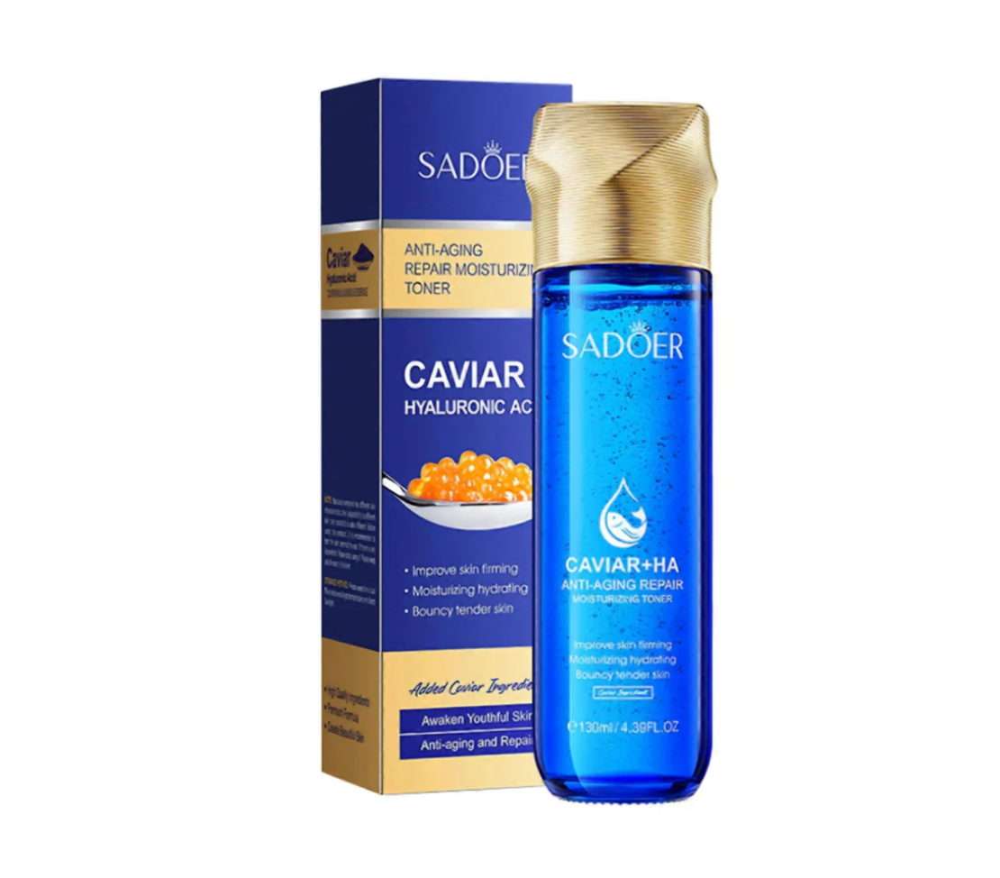 Loțiune Tonică Facială Anti-Rid Sadoer Caviar + HA Anti-Aging Repair Moisturizing Toner, 130ml