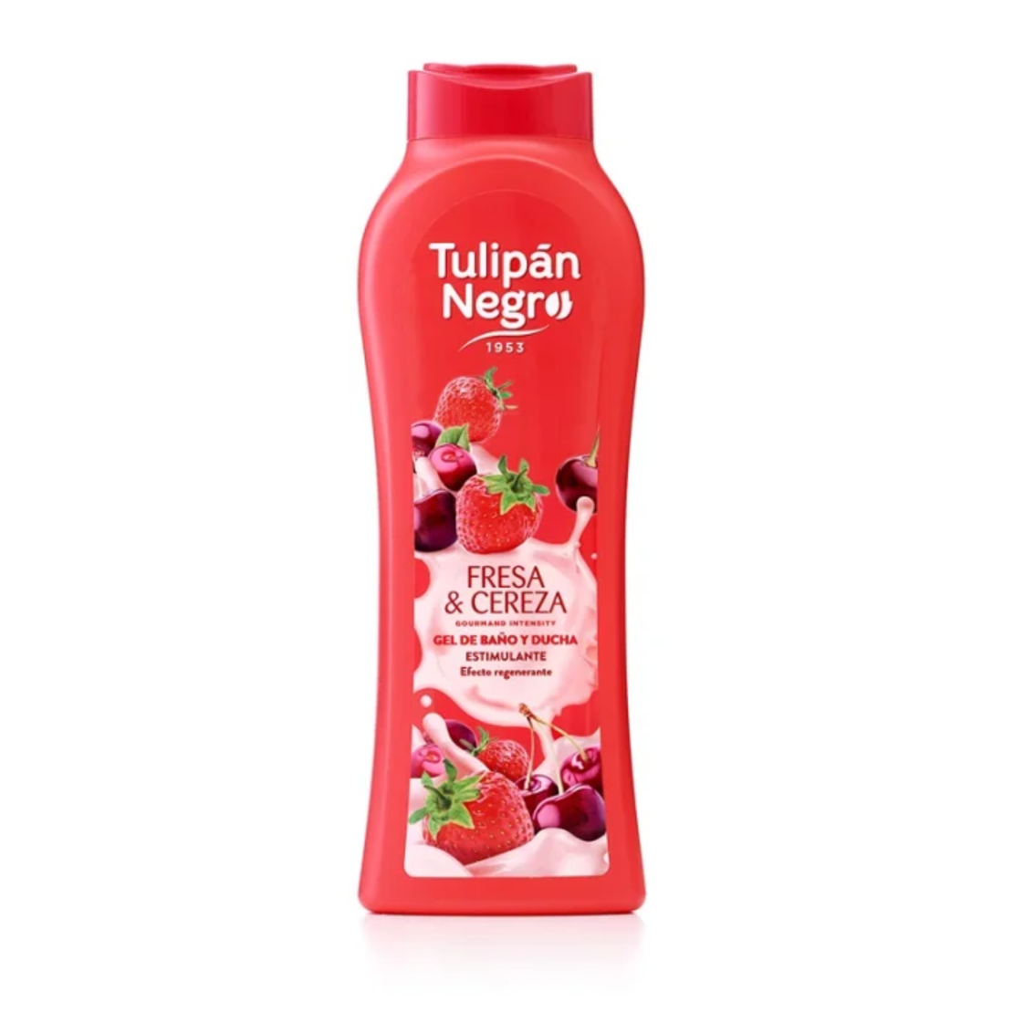 Gel de Duș Tulipán Negro Fresa & Cereza, Efect Regenerant, 650ml