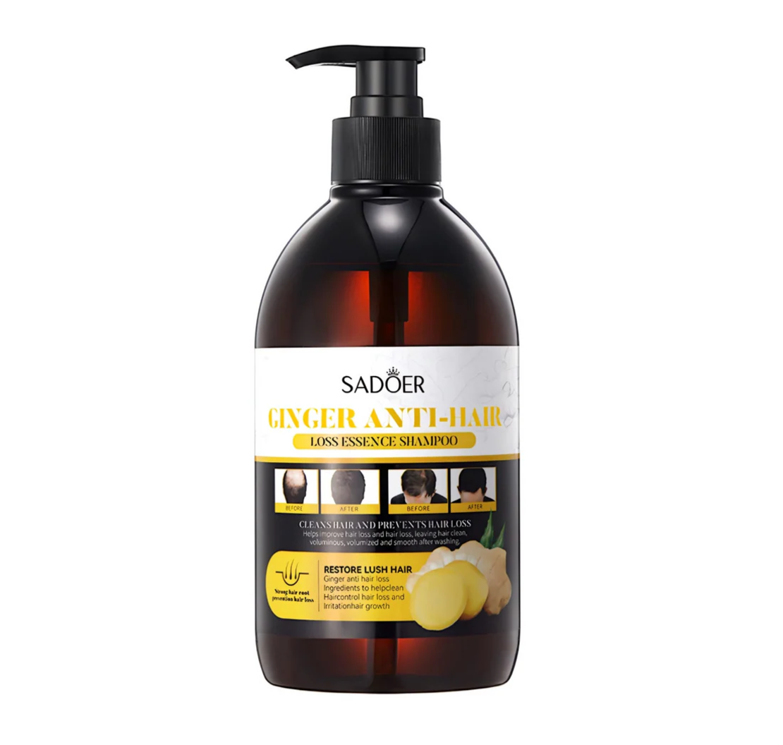 Șampon Tratament Anti-Cădere Sadoer Ginger Anti-Hair Loss cu Esență de Ghimbir, 500ml
