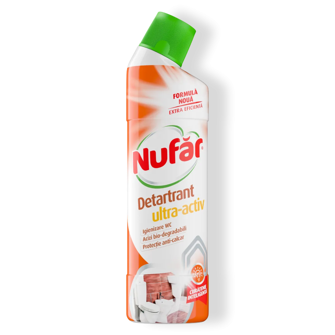 Detartrant ultra-activ pentru WC Nufăr Formula Noua Extra Eficientă, 750ml