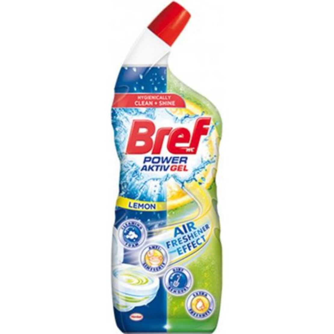 Gel pentru curățarea toaletei Bref Power Aktiv Gel Lemon, 700ml