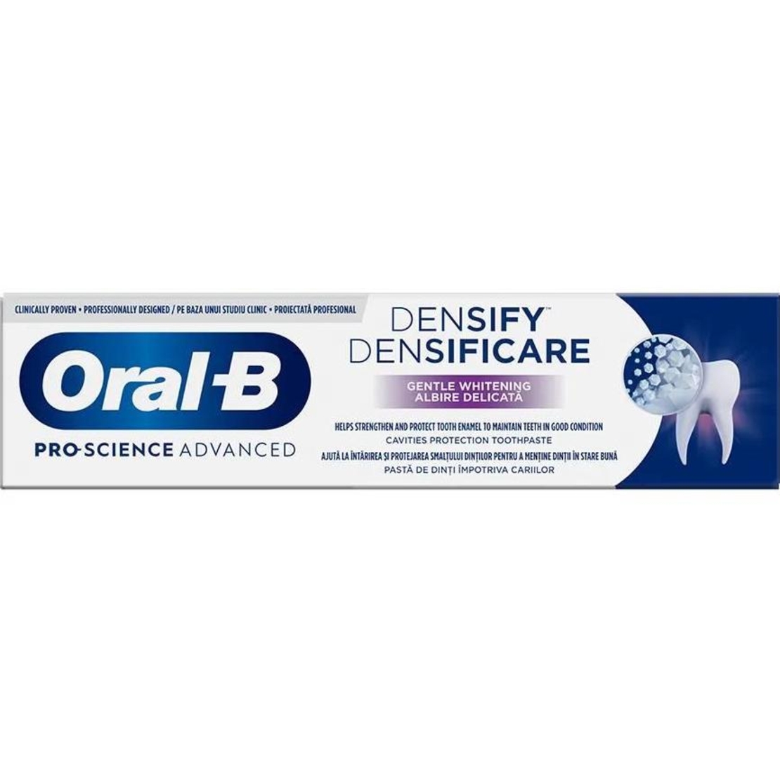 Pastă de dinți Oral-B Pro-Science Advanced Densify Gentle Whitening, 65ml