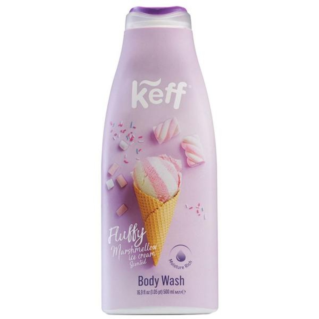 Gel de Dus Keff Body Wash Fluffy Marshmallow, 500ml