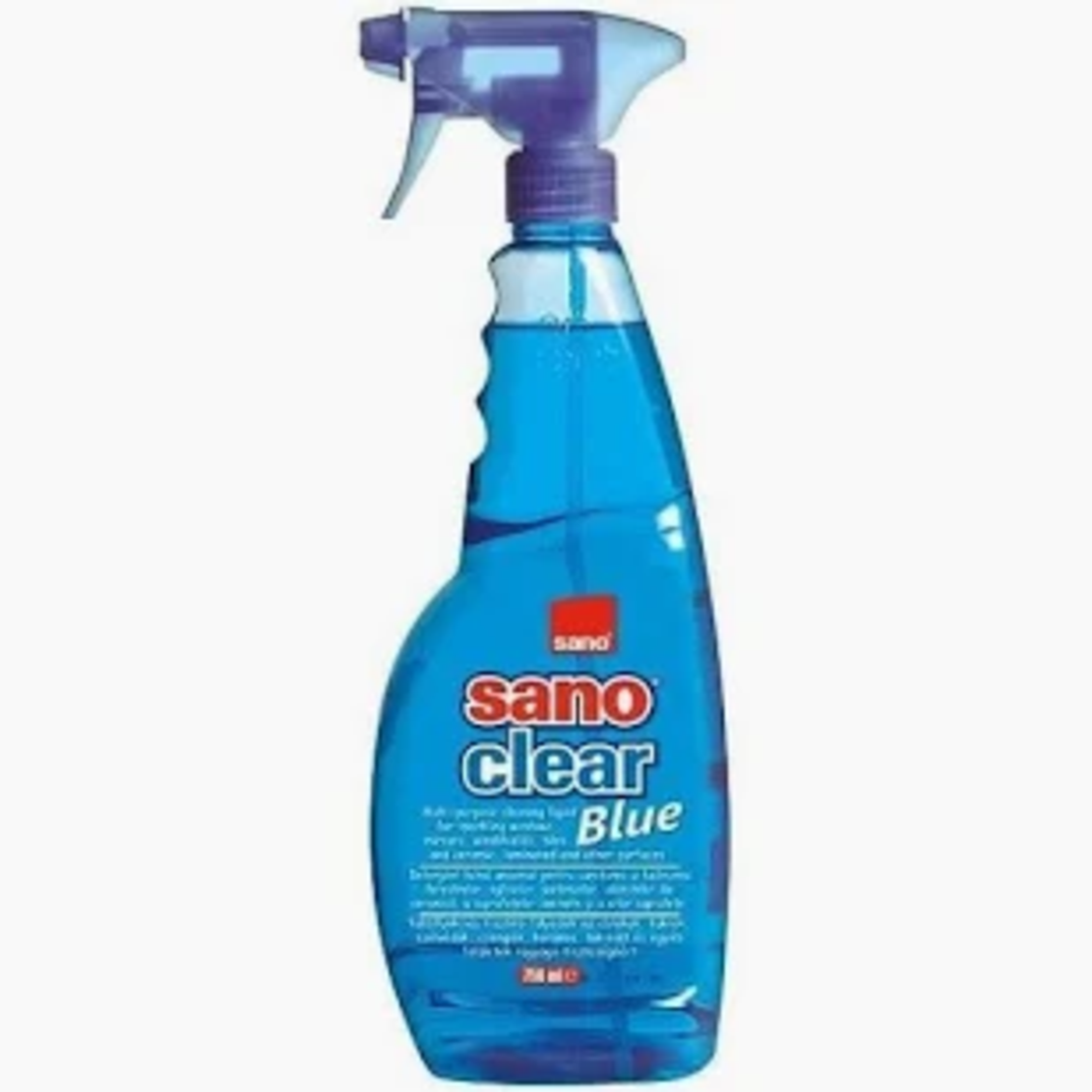 Soluție de Curățat Geamuri și Suprafețe Sano Clear Blue, 1000ml